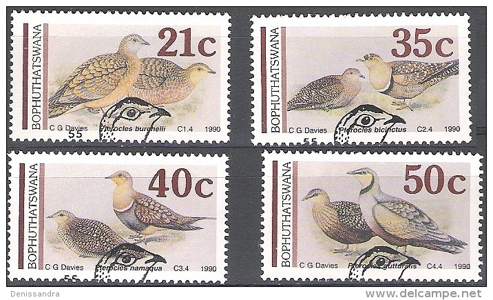 Bophuthatswana 1990 Michel 239 - 242 O Cote (2002) 6.50 Euro Oiseaux Cachet Rond - Bofutatsuana