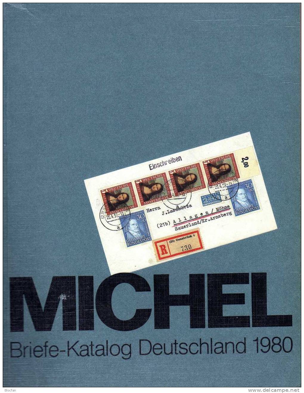 Michel Briefe Katalog Deutschland 1980 Antiquarisch 16€ AD DR III.Reich Danzig Saar SBZ DDR Berlin BIZONE Bundesrepublik - Other & Unclassified