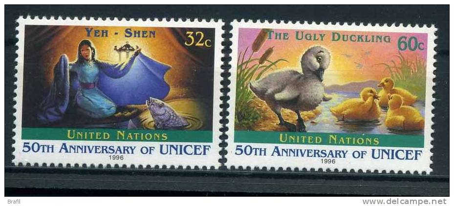 1996 Nazioni Unite New York, UNICEF, Francobolli Nuovi (**) - Unused Stamps