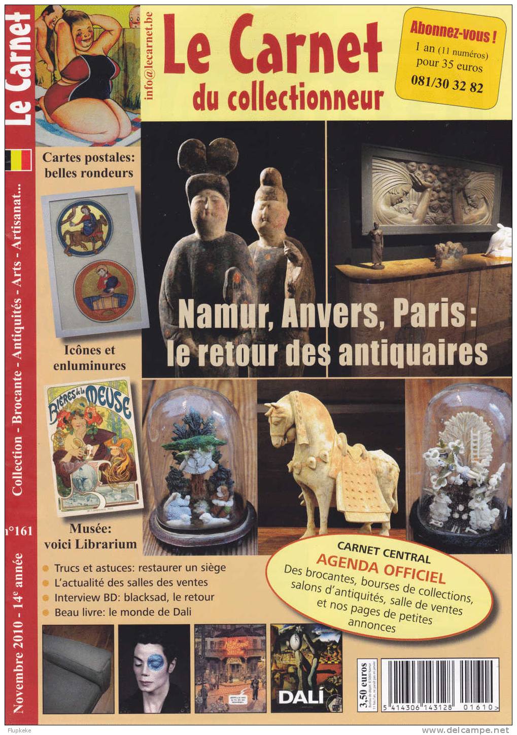 Le Carnet Du Collectionneur 161 Novembre 2010 Ventre Rond Et Poignées D´Amour Icônes Et Enluminures - Brocantes & Collections