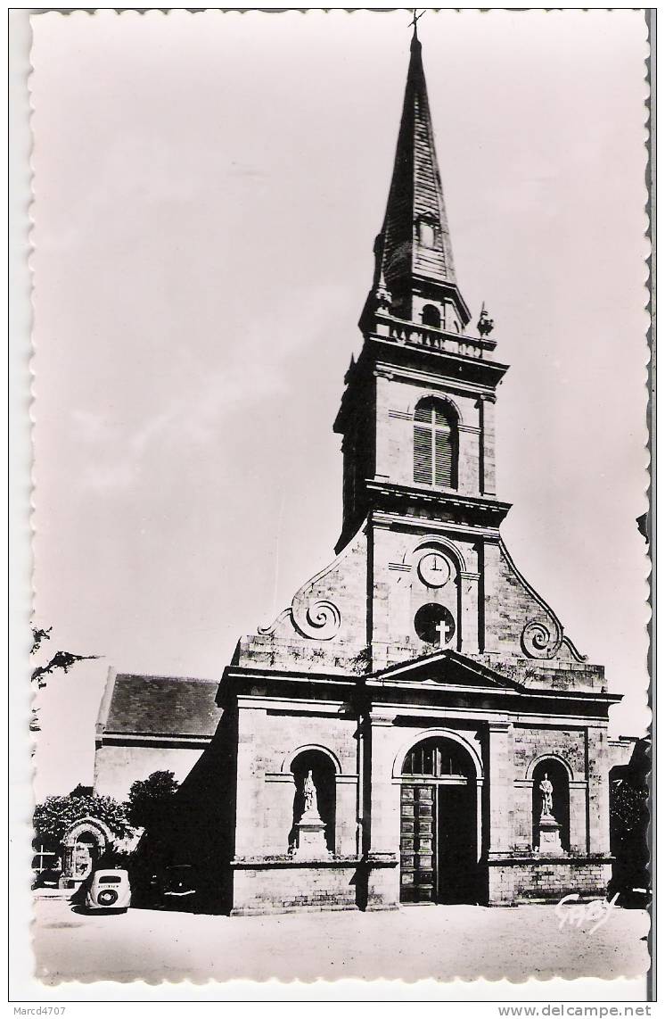 PORT LOUIS 56 Eglise Notre Dame De L' Assomption Editions Artaud  Carte Dentelée Véritable Photo - Port Louis