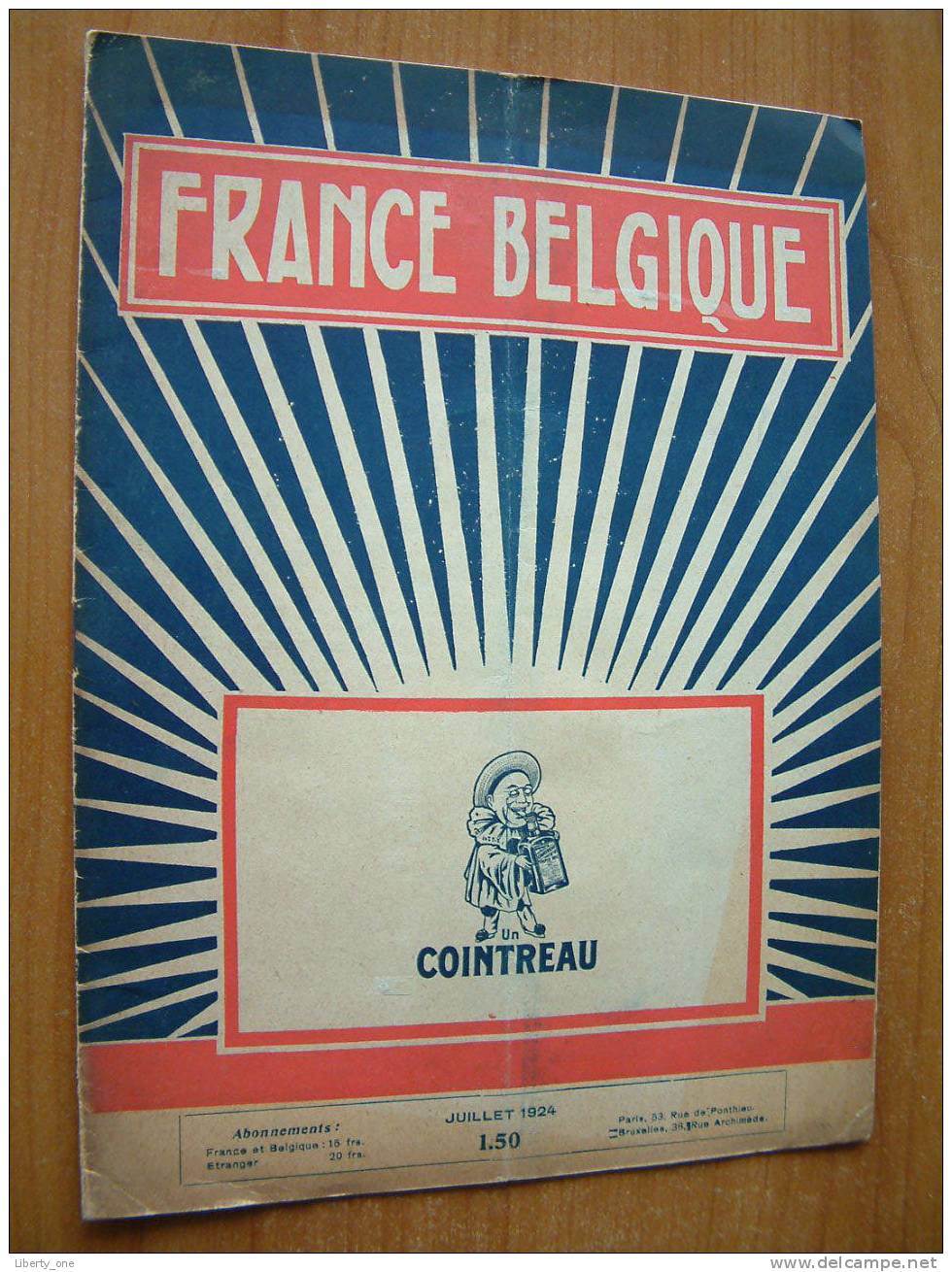 FRANCE BELGIQUE JUILLET 1924 ( Rédacteur L. Dumont - Wilden ) Details Zie Photo ! - 1900 - 1949