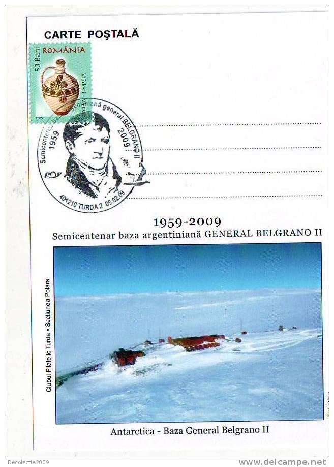 M802 Postal Card Romania Argentinian Base General Belgrano II  Perfect Shape - Climat & Météorologie