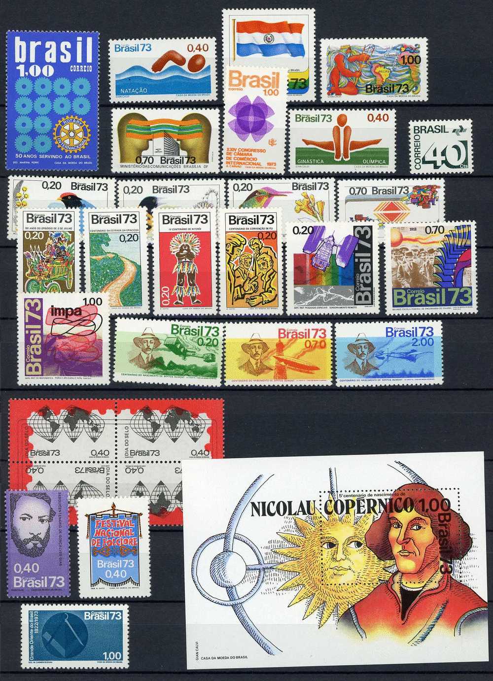 Brésil  -  Année 1973 :  Mi  1360-1418  **   Année Complète - Annate Complete