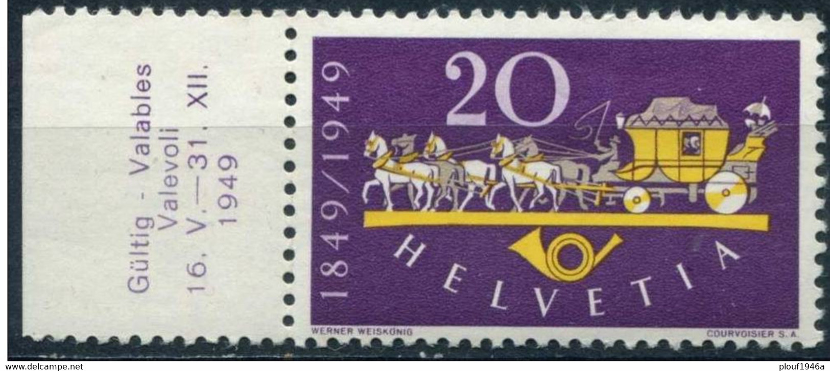 Pays : 453,3 (Suisse)            Yvert Et Tellier N° :   472 (**)  Bdf - Unused Stamps