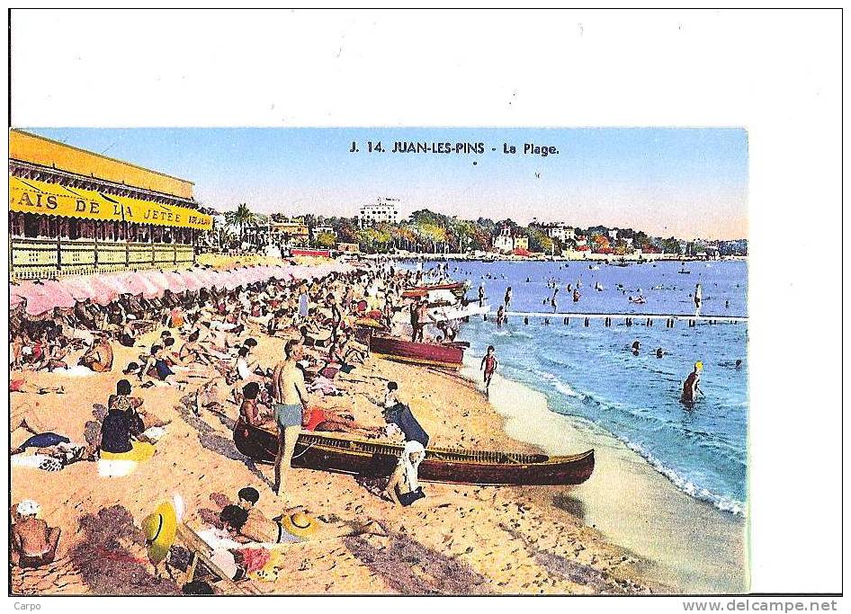 JUAN-LES-PINS. - La Plage. - Juan-les-Pins