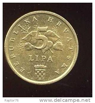 Monnaie Pièce CRAOTIE 5 Lipa De 2007 - Croatia