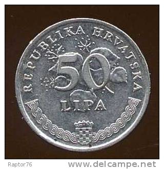 Monnaie Pièce CRAOTIE 50 Lipa De 1993 - Croatia