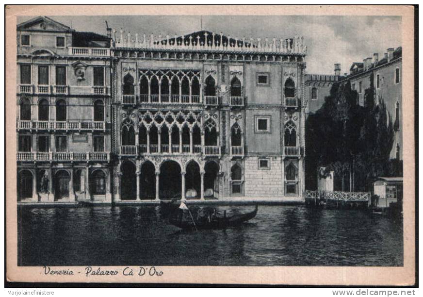 VENEZIA  - Palazzo Cà D'Oro. Animée. - Venezia (Venice)