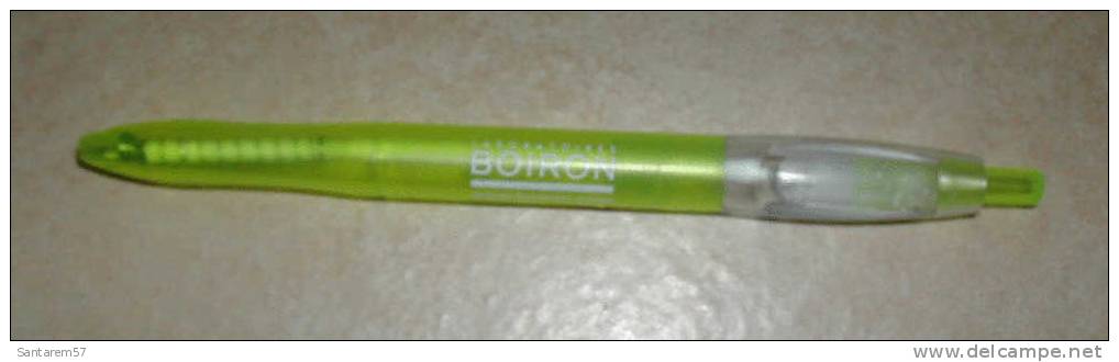 Stylo Publicitaire Advertising Pen Laboratoires BOIRON Jaune FRANCE - Schreibgerät