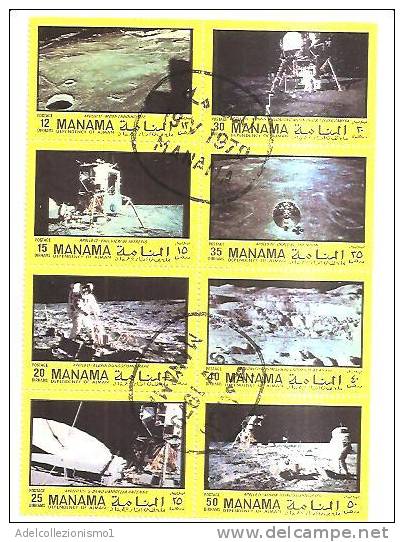 48541)foglietto Manama  Con 8 Valori - Usato - Bahrain (1965-...)