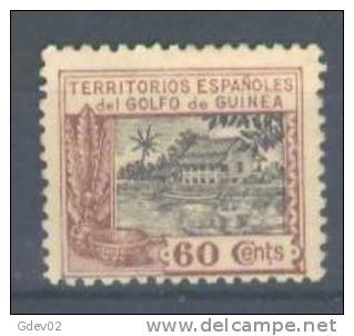 GUI175-A459.Guinee.GUINEA  ESPAÑOLA.LA CASA DE NIPA.1924 (Ed 175**) Sin Charnela.MAGNIFICO - Ifni