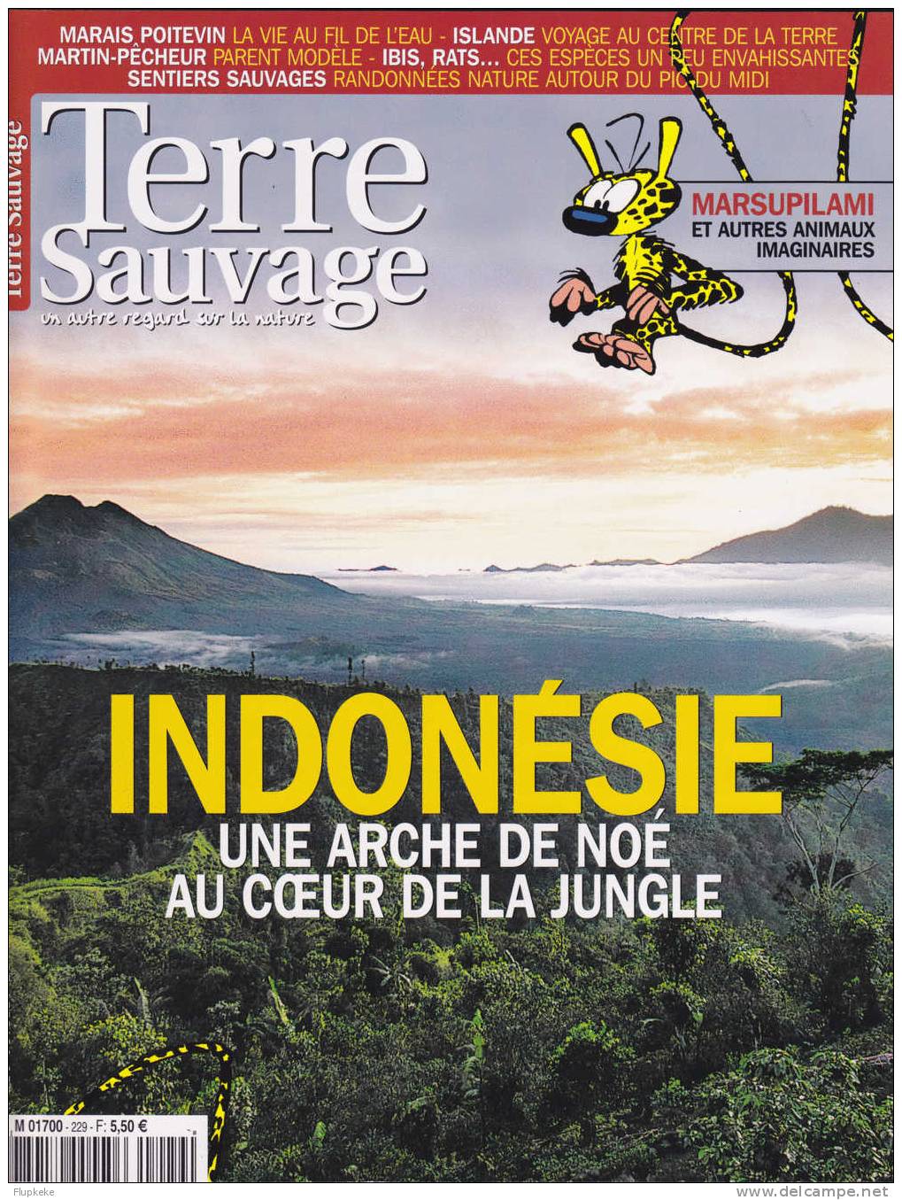 Terre Sauvage 229 Juillet 2007 Indonésie Une Arche De Noé Au Coeur De La Jungle Marsupilami Et Autres Animaux Imaginaire - Dieren