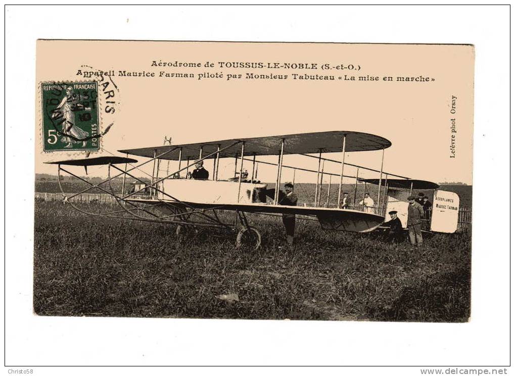 78  TOUSSUS LE NOBLE  Aerodrome  La Mise En Marche  Avion - Toussus Le Noble