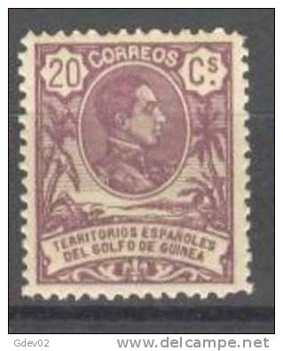 GUI64-3203TAN.Guinee.GUINEA   ESPAÑOLA.ALFONSO Xlll. 1909 (Ed 64**) Sin Charnela.MAGNIFICO - Unused Stamps