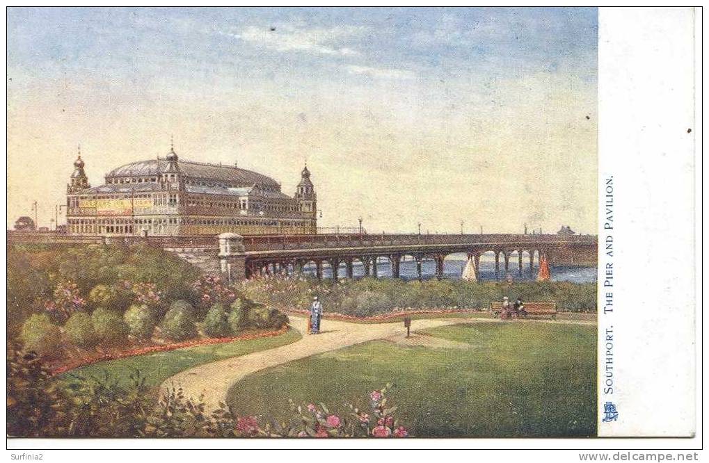 TUCKS SERIES 780 - SOUTHPORT - THE PIER AND PAVILION - Southport