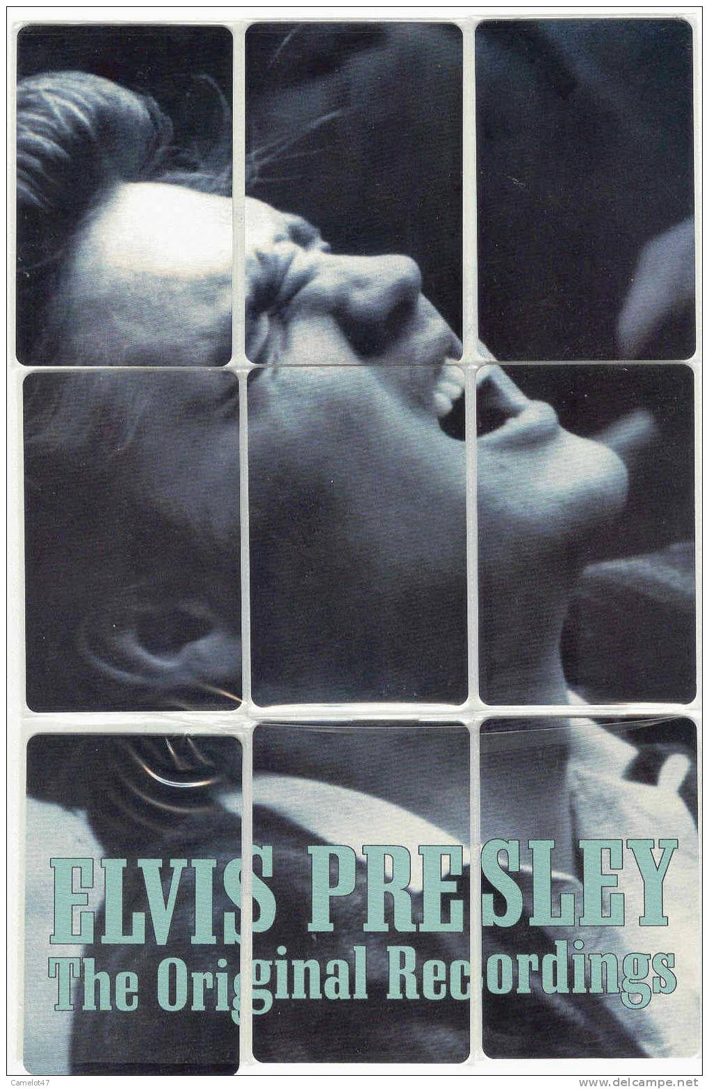 Denmark, Elvis Presley 9 Mint Chip Phonecards PUZZLE Issued In 1998, Limited Issue Of Only 800 Ex - Rompecabezas