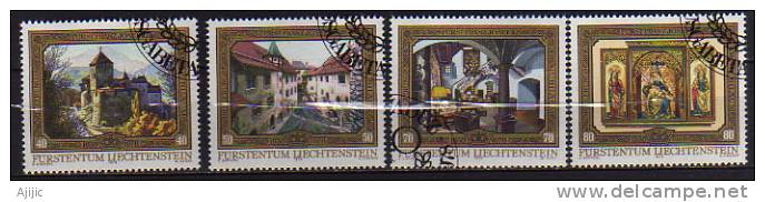 Chateau De Vaduz .   Serie Complete Obliteree  Yv.#  647/50 - Gebraucht