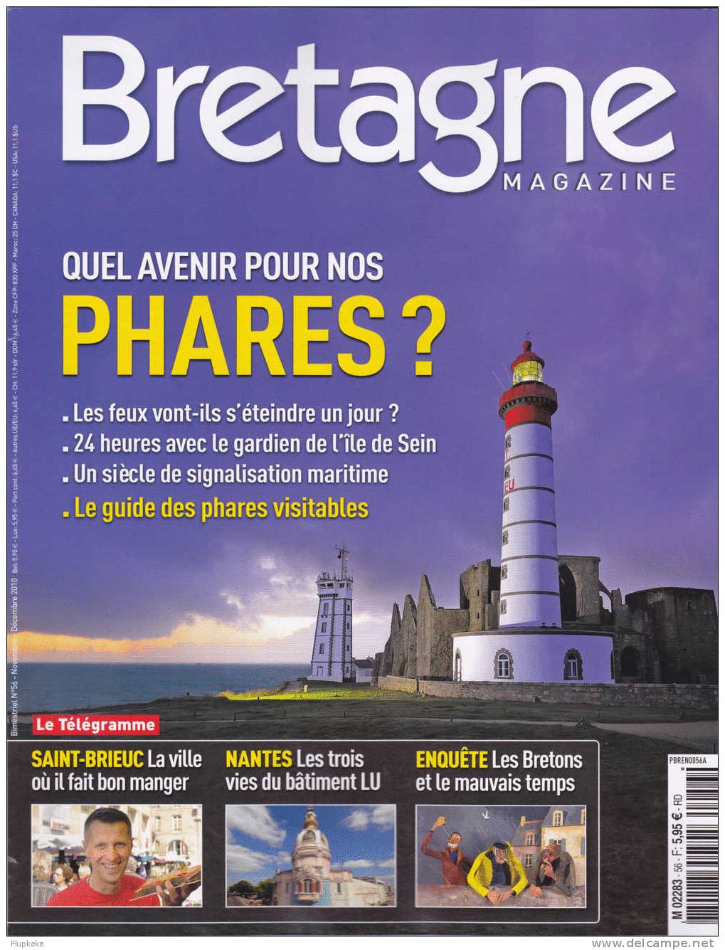 Bretagne Magazine 56 Novembre-décembre 2010 Le Guide Des Phares Visitables - Turismo E Regioni