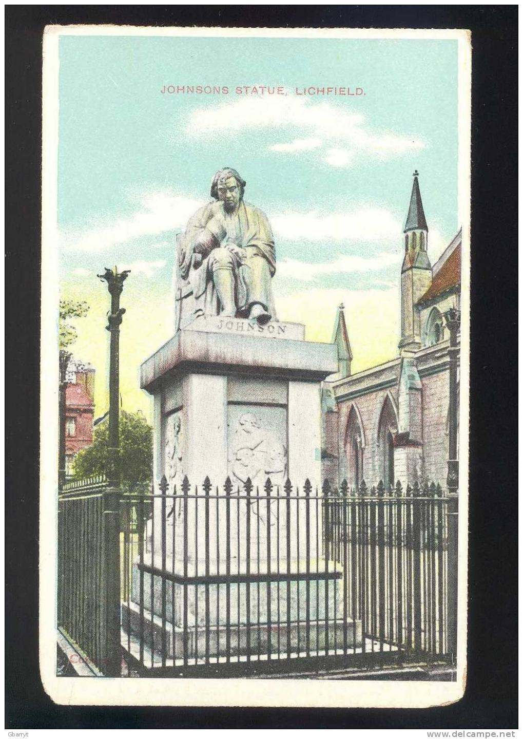 UK Lichfield. Johnsons Statue Circa Early 1900´s                                 (B2-54) - Andere & Zonder Classificatie