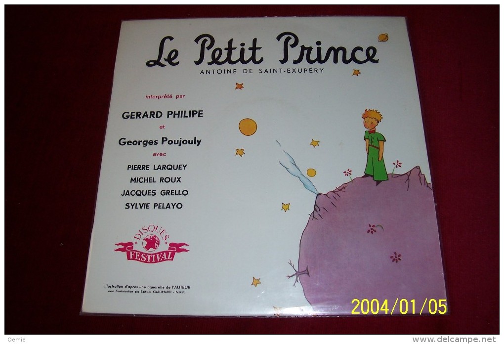 LE PETIT PRINCE  INTERPRETE PAR GERARD PHILIPE - Special Formats
