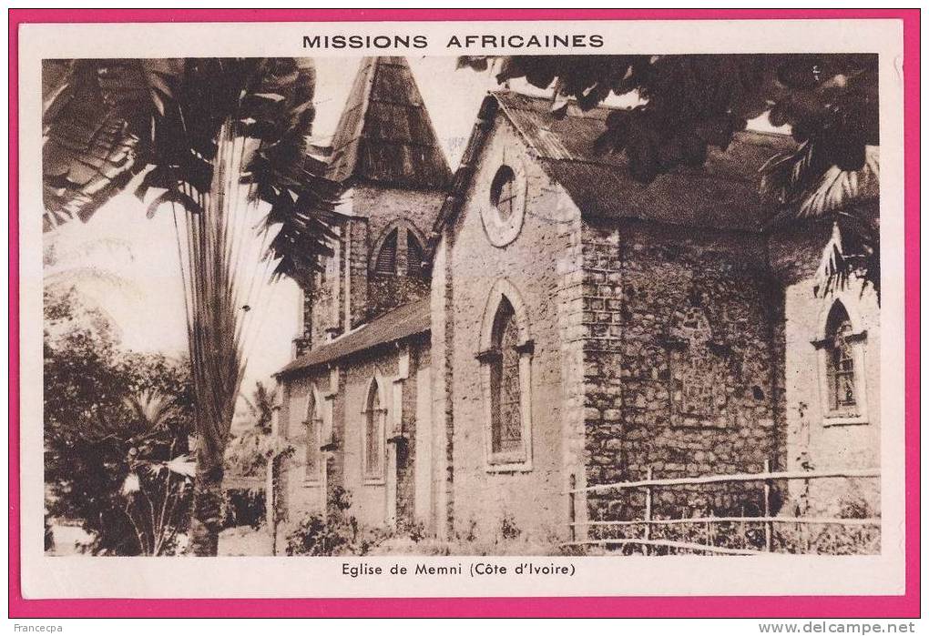 420 - AFRIQUE -  Missions Africaines - Eglise De MEMNI - CÔTE D´IVOIRE - Côte-d'Ivoire