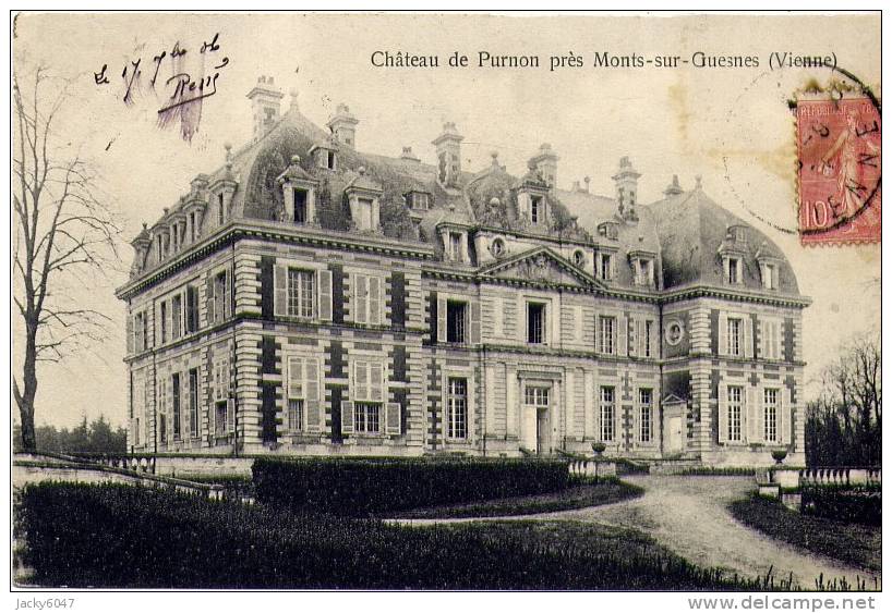 MONTS-SUR-GUESNES (Vienne) - Château De Purnon - Monts Sur Guesnes