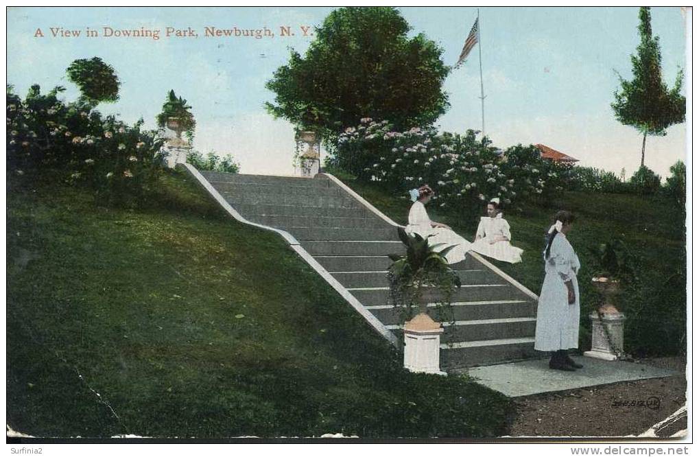 NEWBURGH - A VIEW IN DOWNING PARK 1911 - Rochester