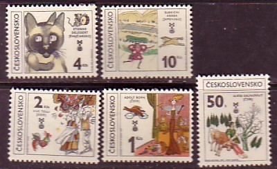 L3647 - TCHECOSLOVAQUIE Yv N°2453/57 ** LIVRES - Neufs