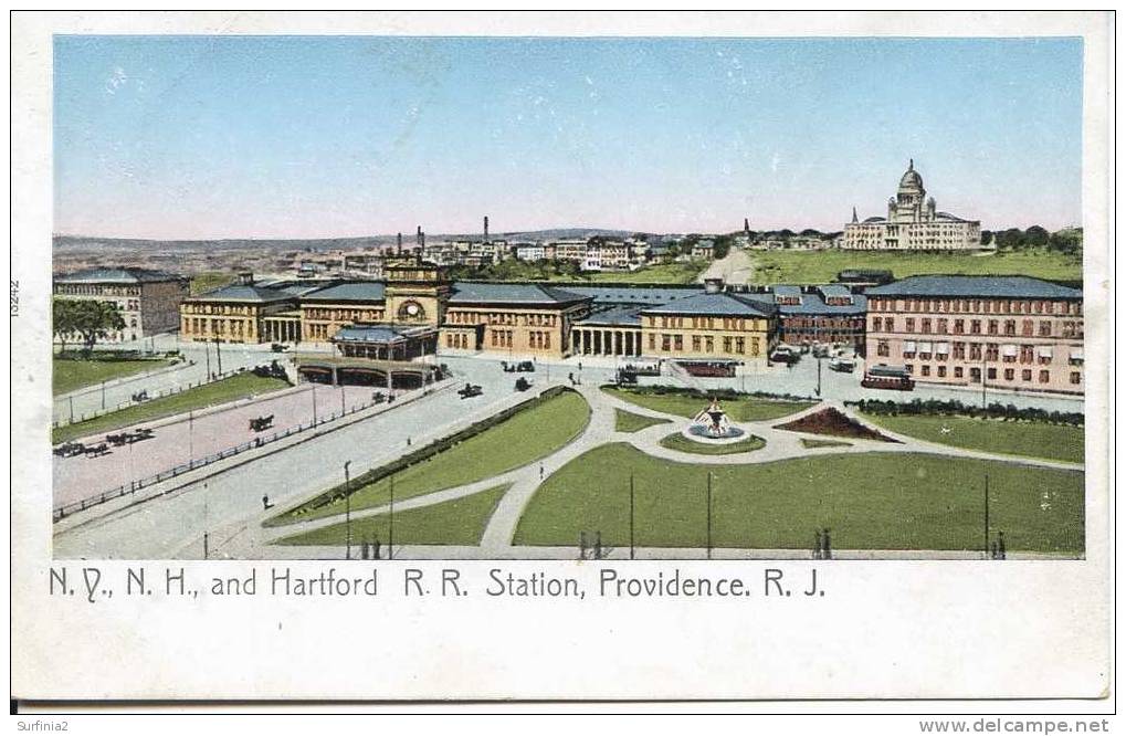 PROVIDENCE - NY, NH And HARTFORD R.R. STATION - UNDIVIDED BACK - Providence