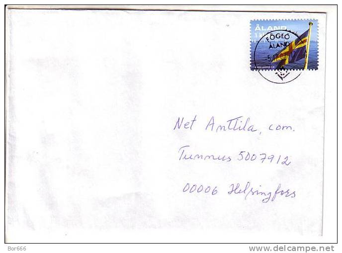 GOOD ALAND Postal Cover 2007 - Good Stamped: Ships / Flag - Aland