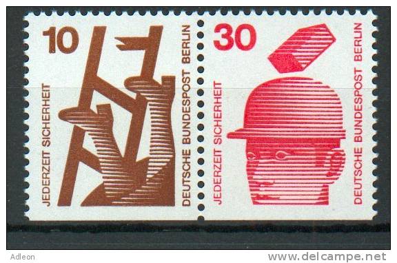 Berlin - Se-tenant YT 388c-389b** /  Zusammendruck Michel W56** / MNH - Se-Tenant