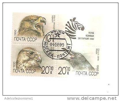 48638)quartina Russa 1990 Zoo Sovietici E Animali Selvatici 5758/60 - Usati - Collections