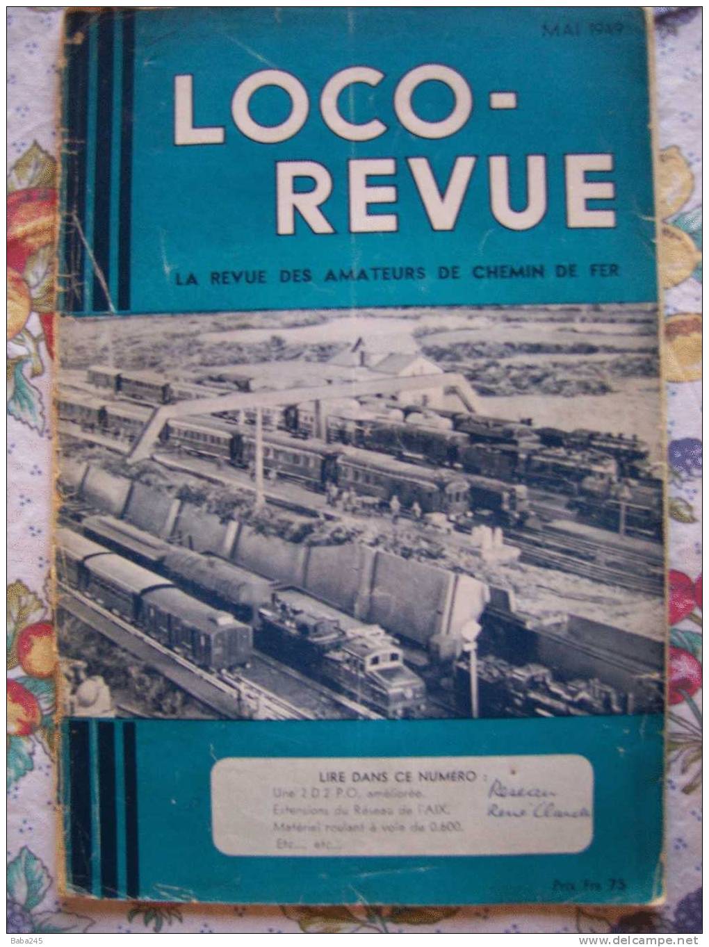 LOCO REVUE MAI 1949 UN FUTUR RESEAU A VOIE DE 0.60 - Trains