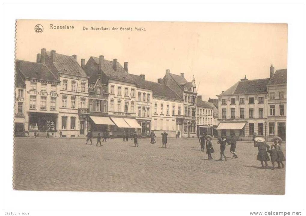 Roeselare - Roulers - Rousselare - De Noordkant Der Groote Markt -  A. Deraedt-Verhoye - Röselare