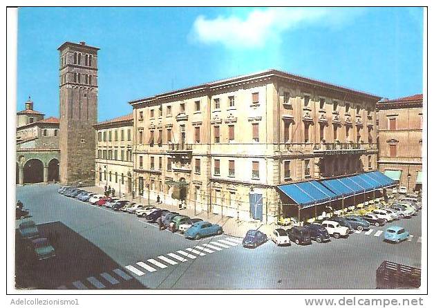 48657)cartolina Illustratoria Rieti - Piazza Cesare Battisti - Rieti