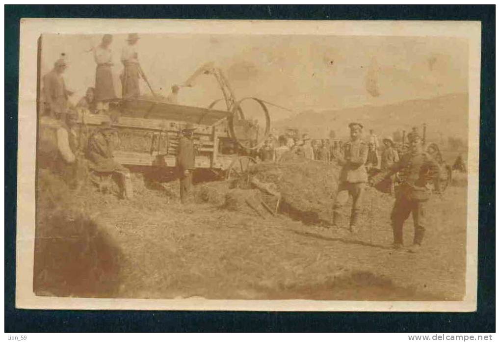 Tractors, Machinery For Hay - MILITARY 1917 WWI Serbia Serbien Serbie Servie 84341 - Tracteurs