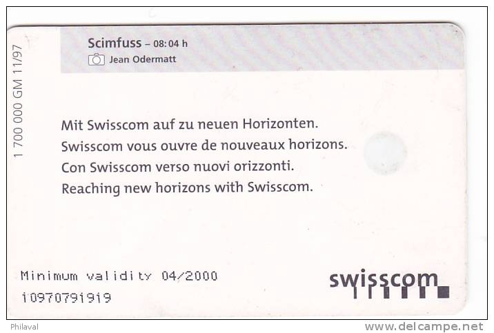 SUISSE - Taxcard 5 CHF / Swisscom - Schweiz