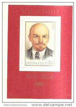 48684)foglietto Russo 1985 Bf  182 115° Ann. Nascità Di Lenin Con Un Valore - Nuovo - Collections