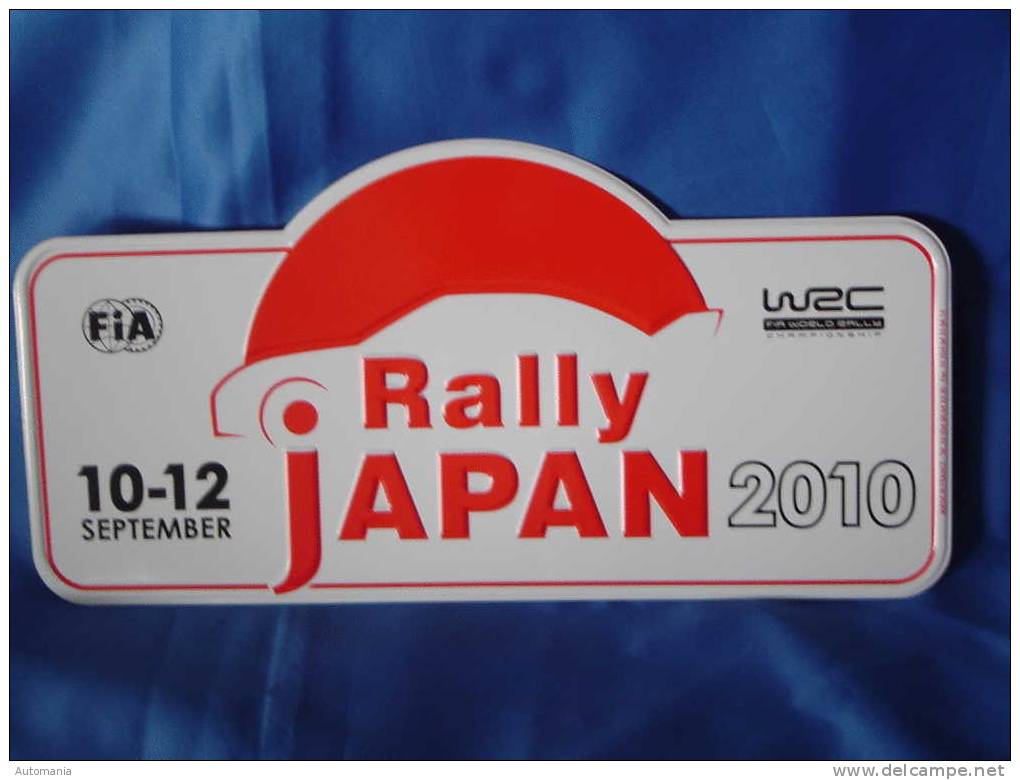 Plaque De Rallye "RALLYE DU JAPON" 2010. - Plaques De Rallye