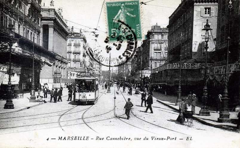 13 MARSEILLE RUE CANNEBIERE VUE DU VIEUX PORT - Non Classificati