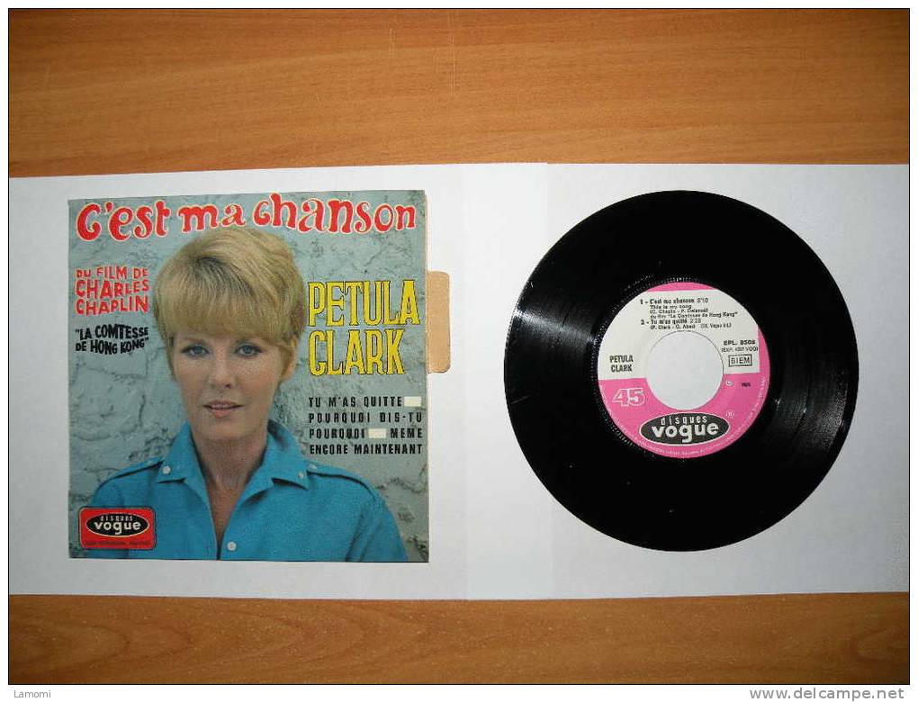 France Vinyles Collectors - PETULA CLARK , C´est Ma Chanson - 45 Tours - état Parfait -  *** - Collectors