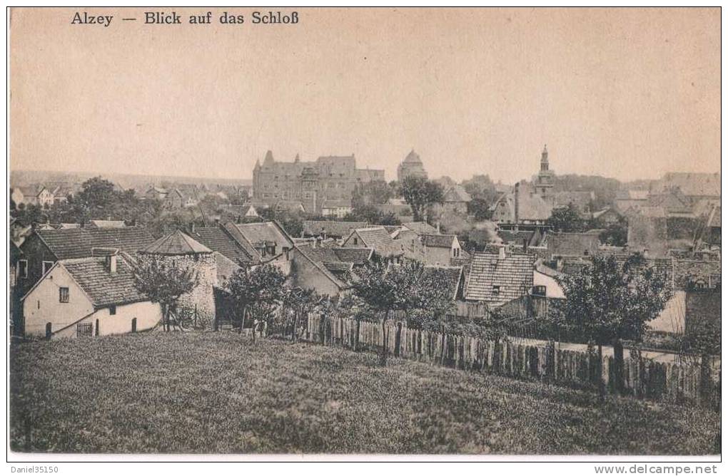 Alzey - Blick Auf Das Schloss CPA écrite - Alzey