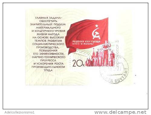 48734)foglietto Russo 1971 Bfn°71 Congresso Del P.c.u.s.  - Usati - Collections