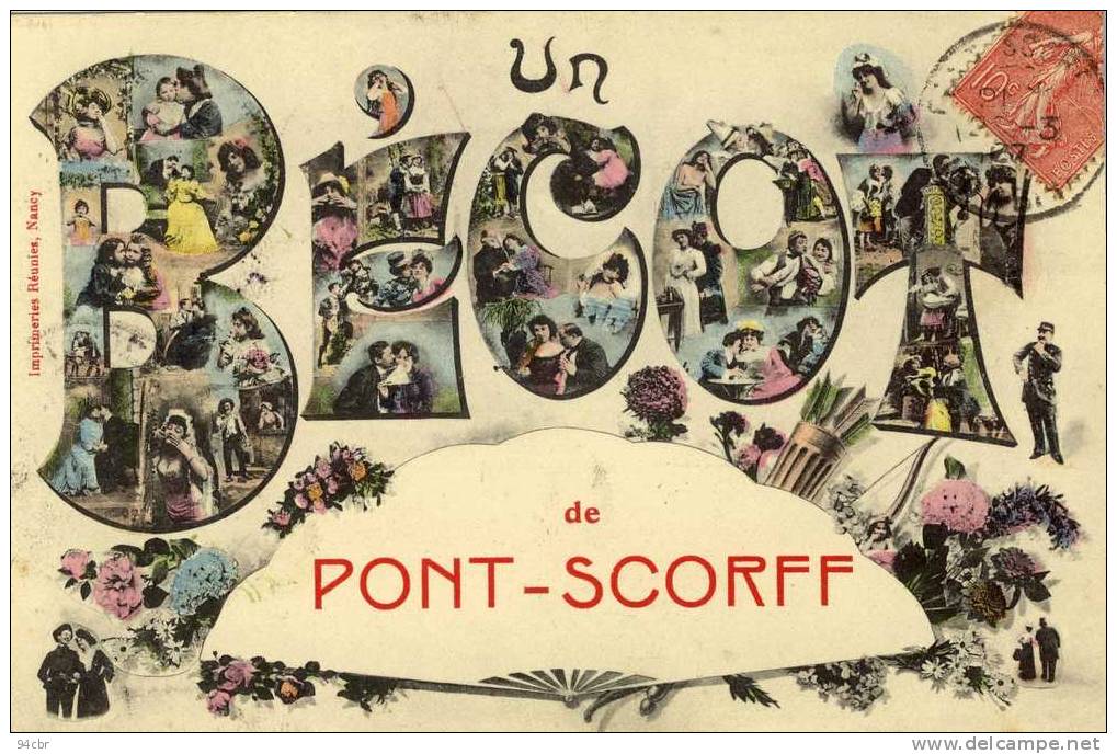 CPA (56) PONT SCORFF  Un Becot - Pont Scorff