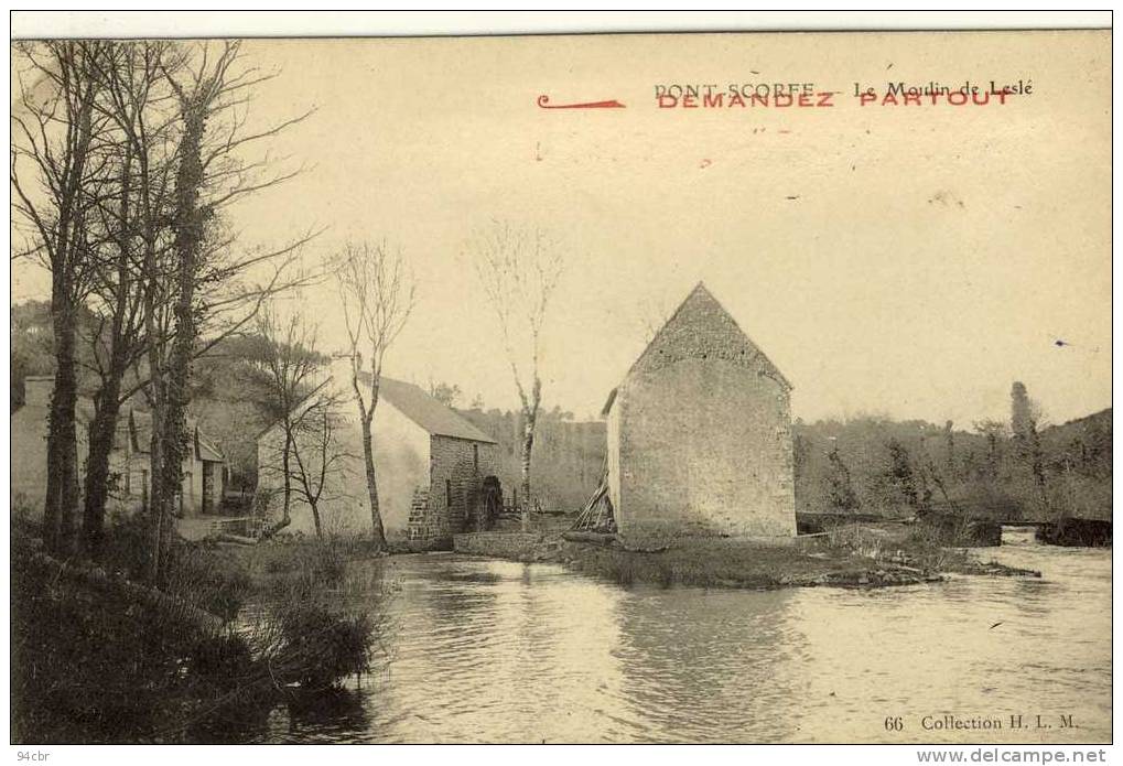 CPA (56) PONT SCORFF     Le Moulin De Leslé - Pont Scorff