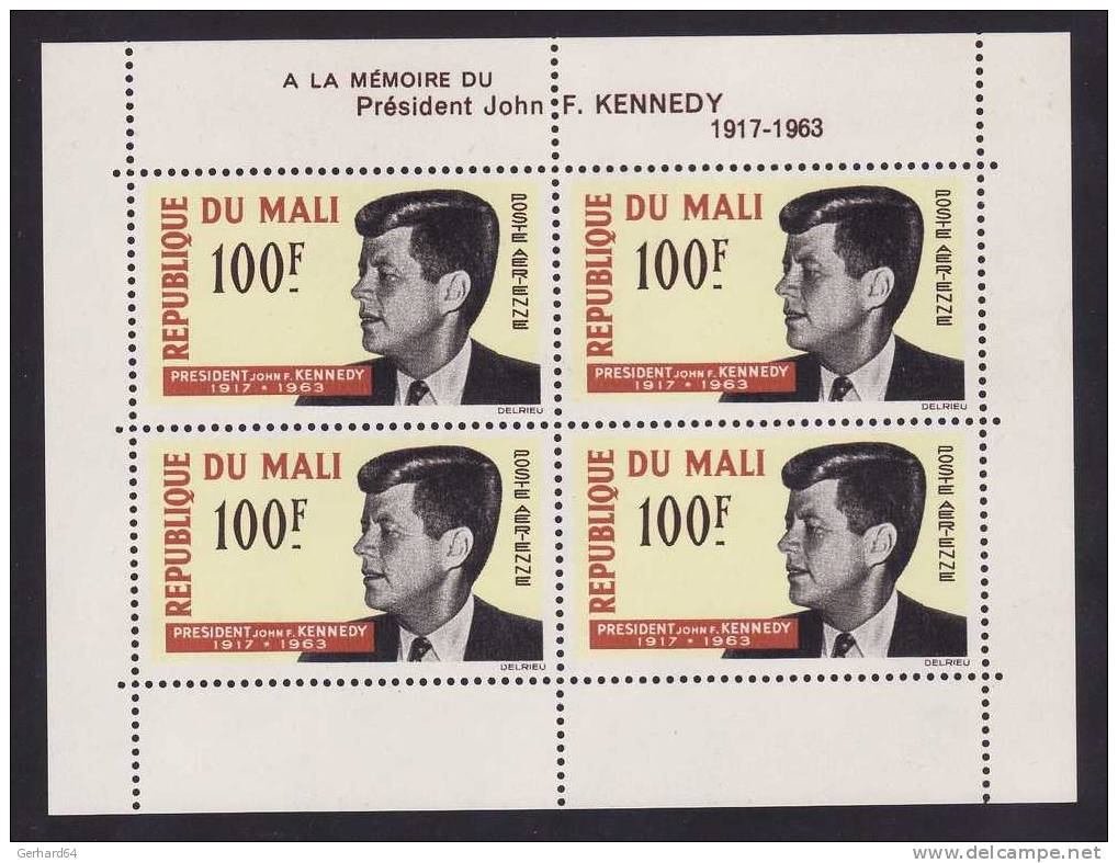République Du Mali - Bloc Feuillet - BF N° 3 - Neuf** (John F. Kennedy) - Mali (1959-...)
