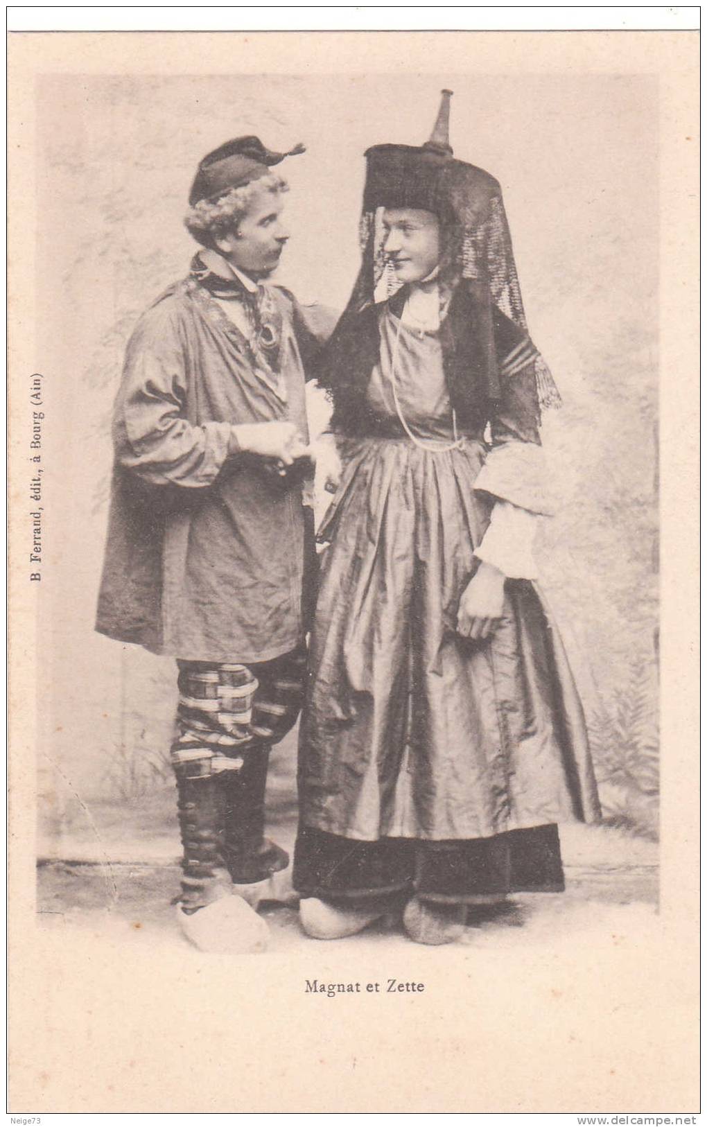 Cpa Du 01 - Folklore - Magnat Et Zette - Vers 1900 - Non Classés