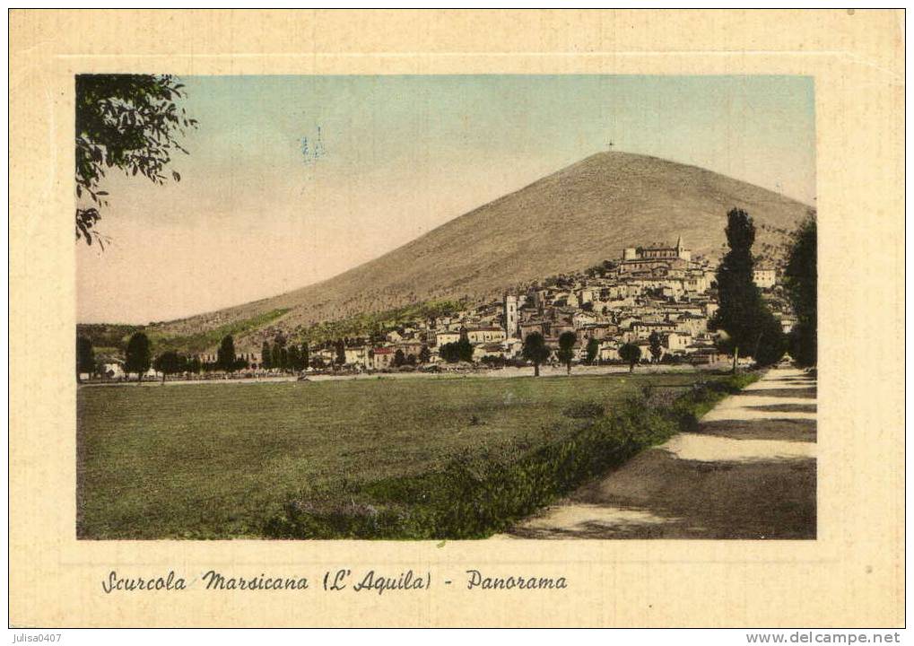 SCURCOLA MARSICANA (Italie) Cpsm Vue Du Village - Andere & Zonder Classificatie