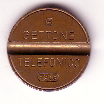 Telephone Token GETTONE TELEFONICO ( Italy  ) Jeton Ficha Spielmarke Gettone Counter Tokens Telephones Phone Telefono - Other & Unclassified